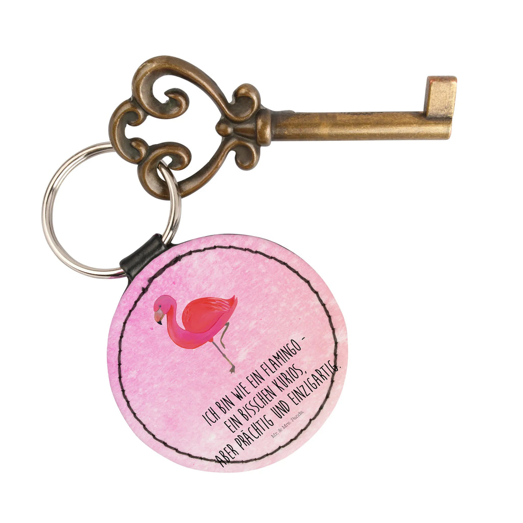 Round key ring flamingo Classic Schlüsselanhänger, mini schlüsselanhänger, schlüsselbund anhänger, Schlüsselaccessoire, Taschenanhänger, Flamingo, Ich, Selbstliebe, für Mich, Außenseiter, Freundinnen, Freundin, Spruch, Geschwister, Tochter, Sohn, Stolz, Einzigartig
