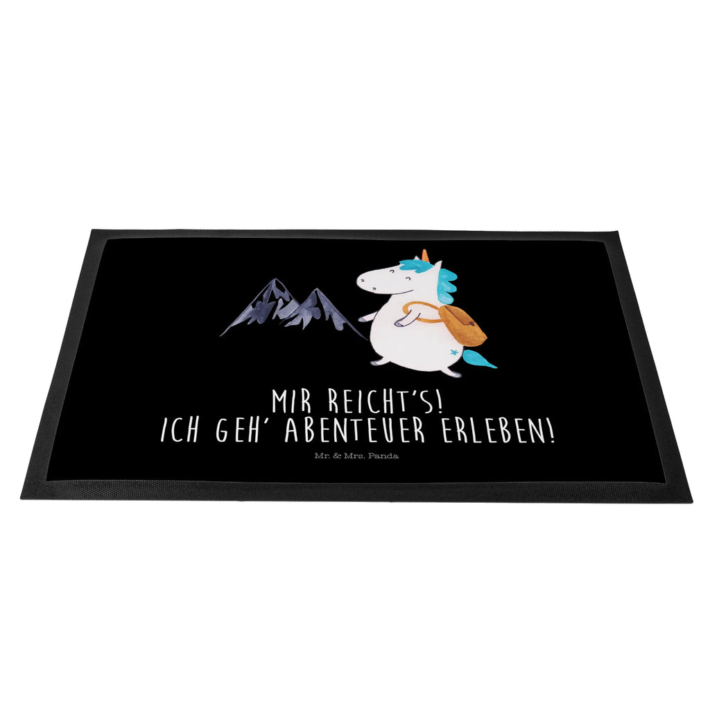Doormat unicorn climber unicorn, unicorns, english, adventurer, Einhorn, explorer, mountaineer, world traveler, vacation, mountains, world trip, travel, adventure