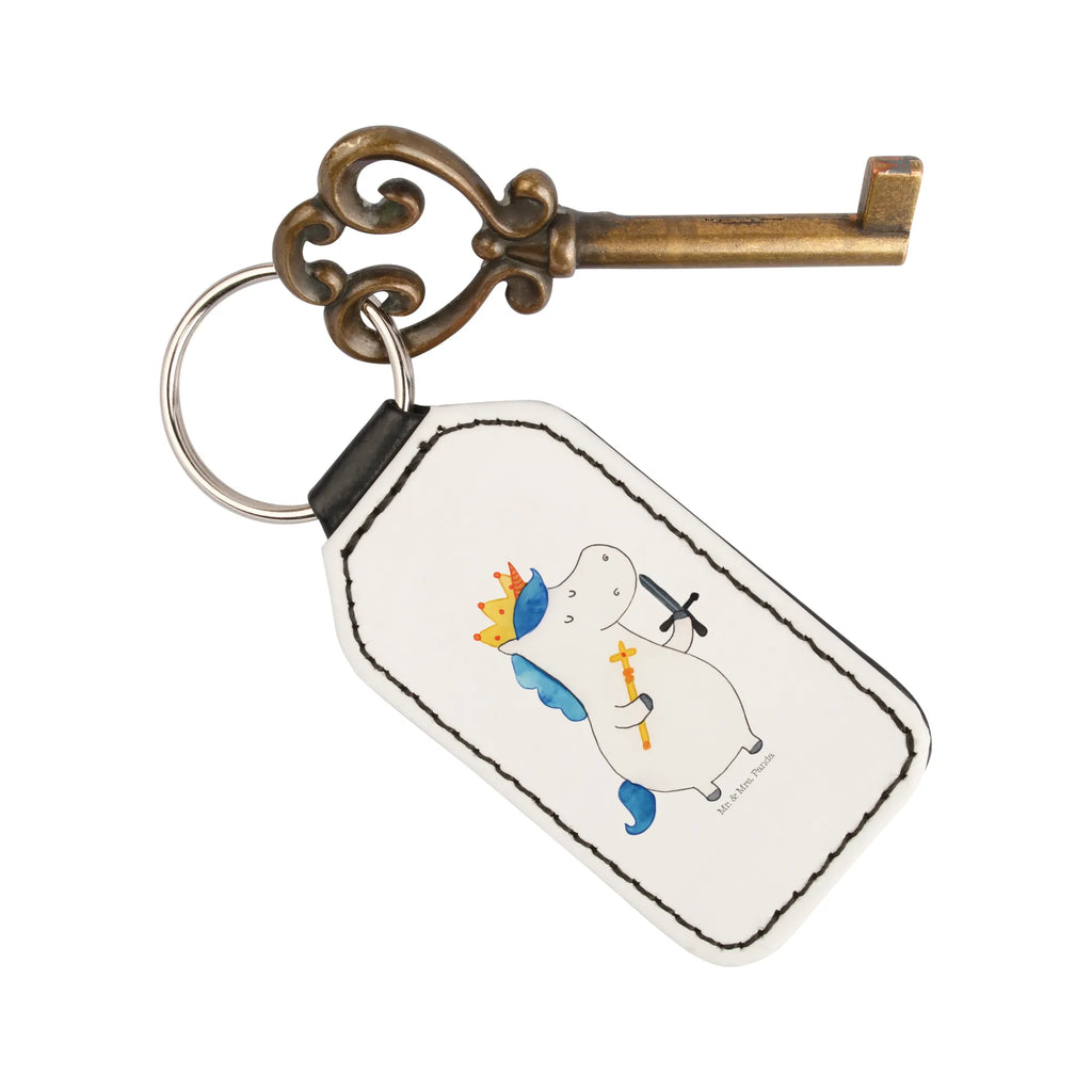 Rectangular key ring unicorn king with sword bag pendant, pendant, keychain, lucky charm, key ring, unicorn, unicorns, gift boyfriend, Ruler, Chancellor, Prosecco, President, Emperor, sword, Crown, Princess, King, present boy, Unicorn