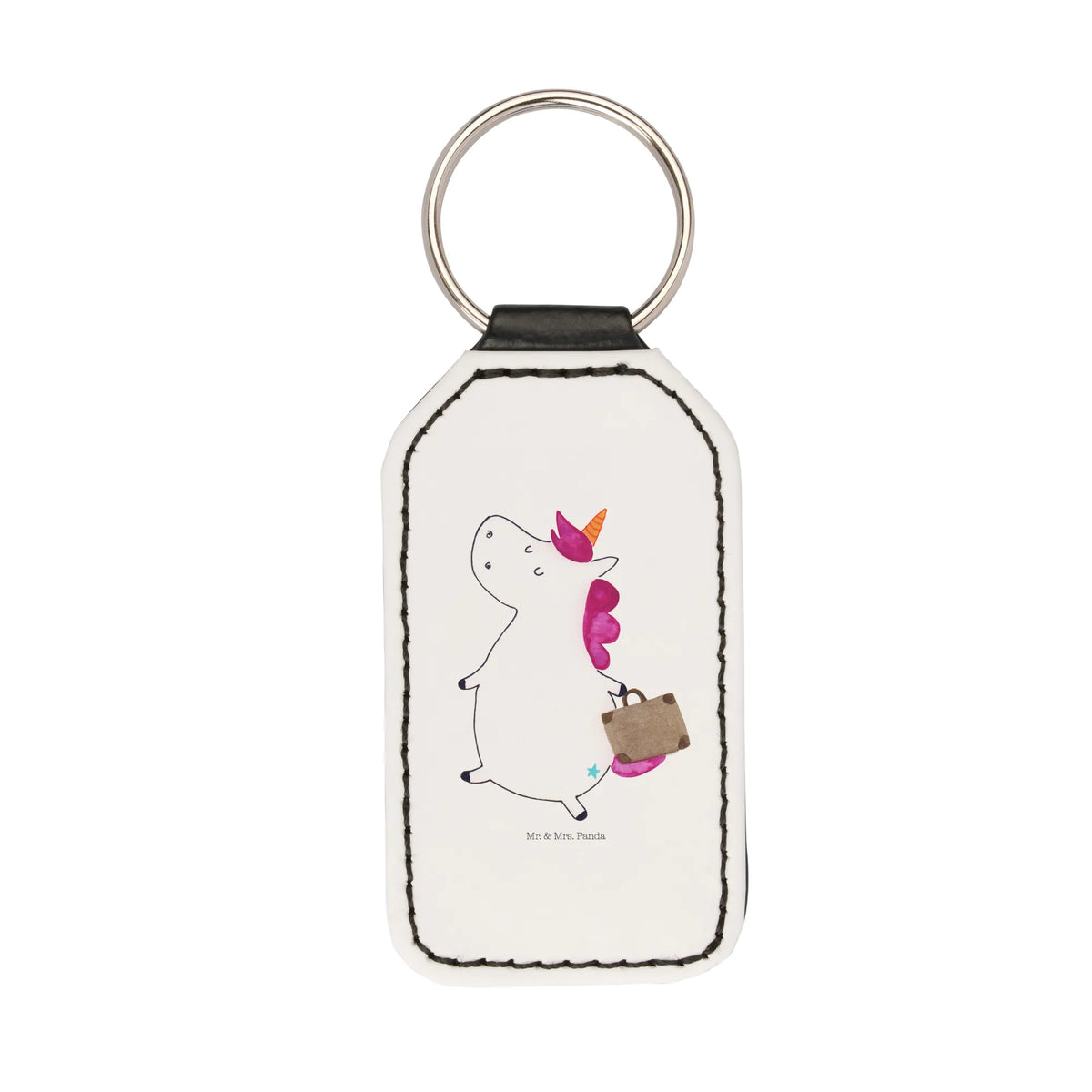 Rectangular key ring unicorn Suitcase traveler gift, luggage, adventure, holiday present, travel, suitcase