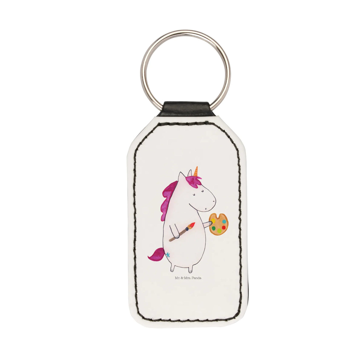 Rectangular key ring unicorn Artist pendant, keychain, key ring, lucky charm, bag pendant, unicorn, unicorns, Unicorn, Artist gift, Painter gift, World, Pen, Drawing, Artist, Brush, Artist present, English, Gift, Painting
