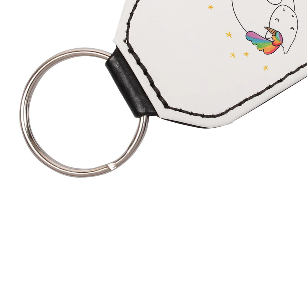 Rectangular key ring unicorn Night key ring, bag pendant, keychain, pendant, lucky charm, unicorn, unicorns, present girlfriend, gift, Unicorn saying, girlfriend, calm, funny saying, Unicorn, people, reality, dream, fun