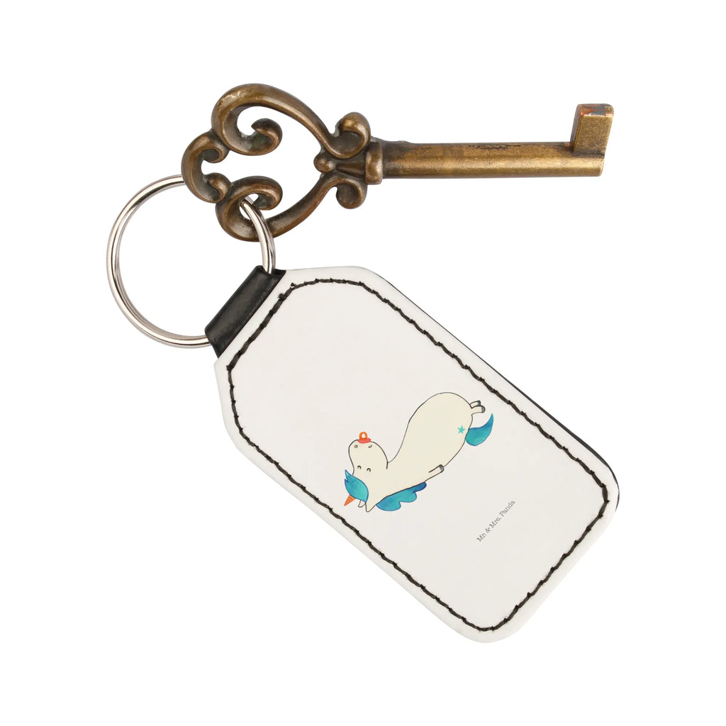 Rectangular key ring unicorn dummy keychain, pendant, lucky charm, bag pendant, key ring, unicorn, unicorns, birth present, birth gift, toddler, pacifier, mama, baby, gift birth, mother, infant, Unicorn