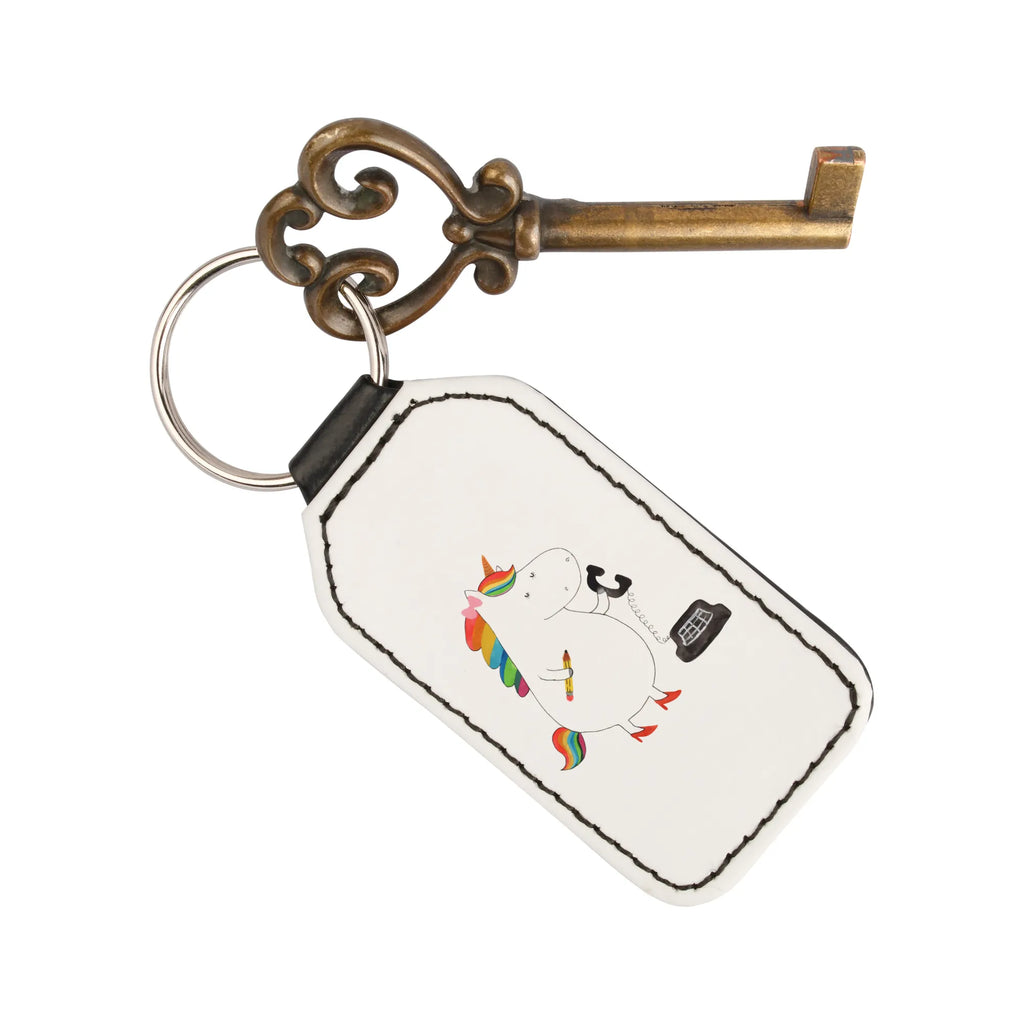 Rectangular key ring unicorn secretary bag pendant, key ring, pendant, lucky charm, keychain, unicorn, unicorns, gift colleg, office worker, Secretary, attorney, office, secretary present, tax office, office help