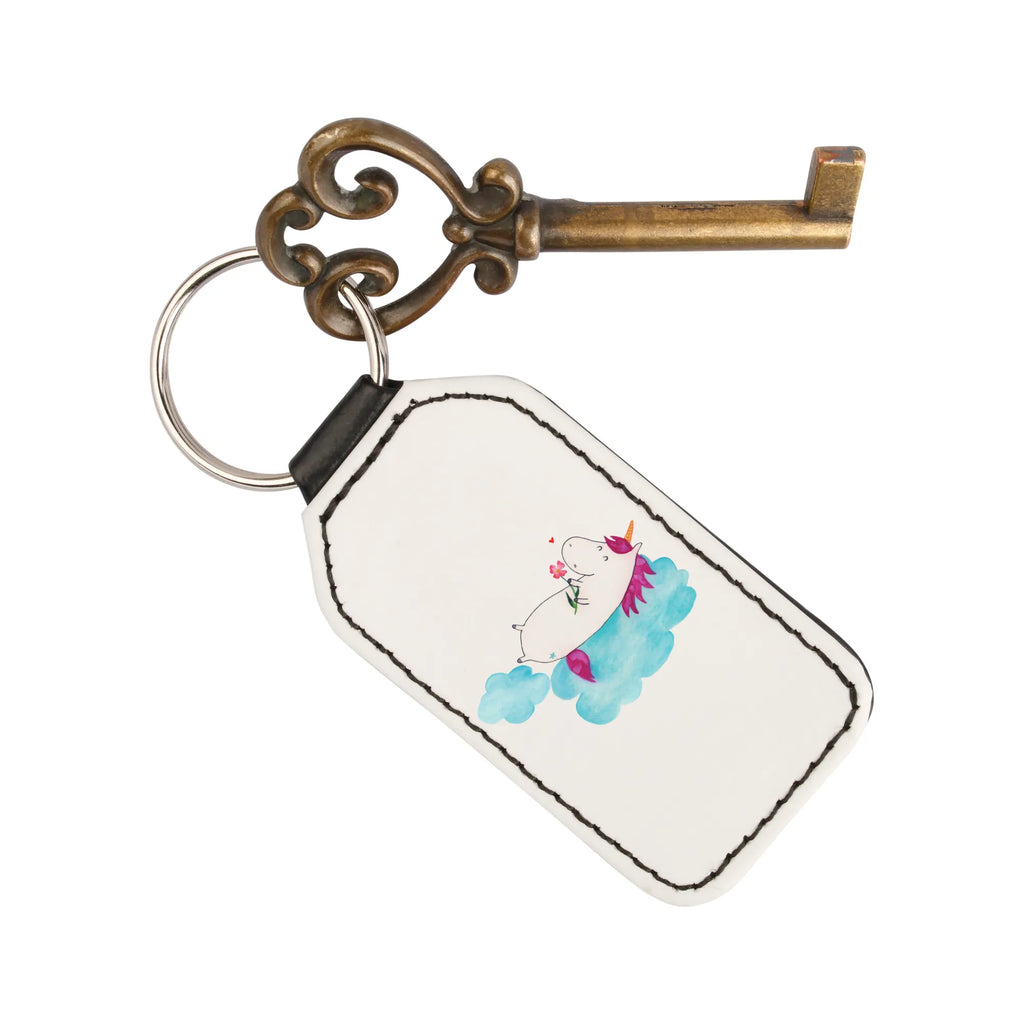 Rectangular key ring unicorn In love lucky charm, pendant, keychain, key ring, bag pendant, unicorn, unicorns, girlfriend gift, Unicorn, cloud, Love, Love Proof, Unicorns, Girlfriend present