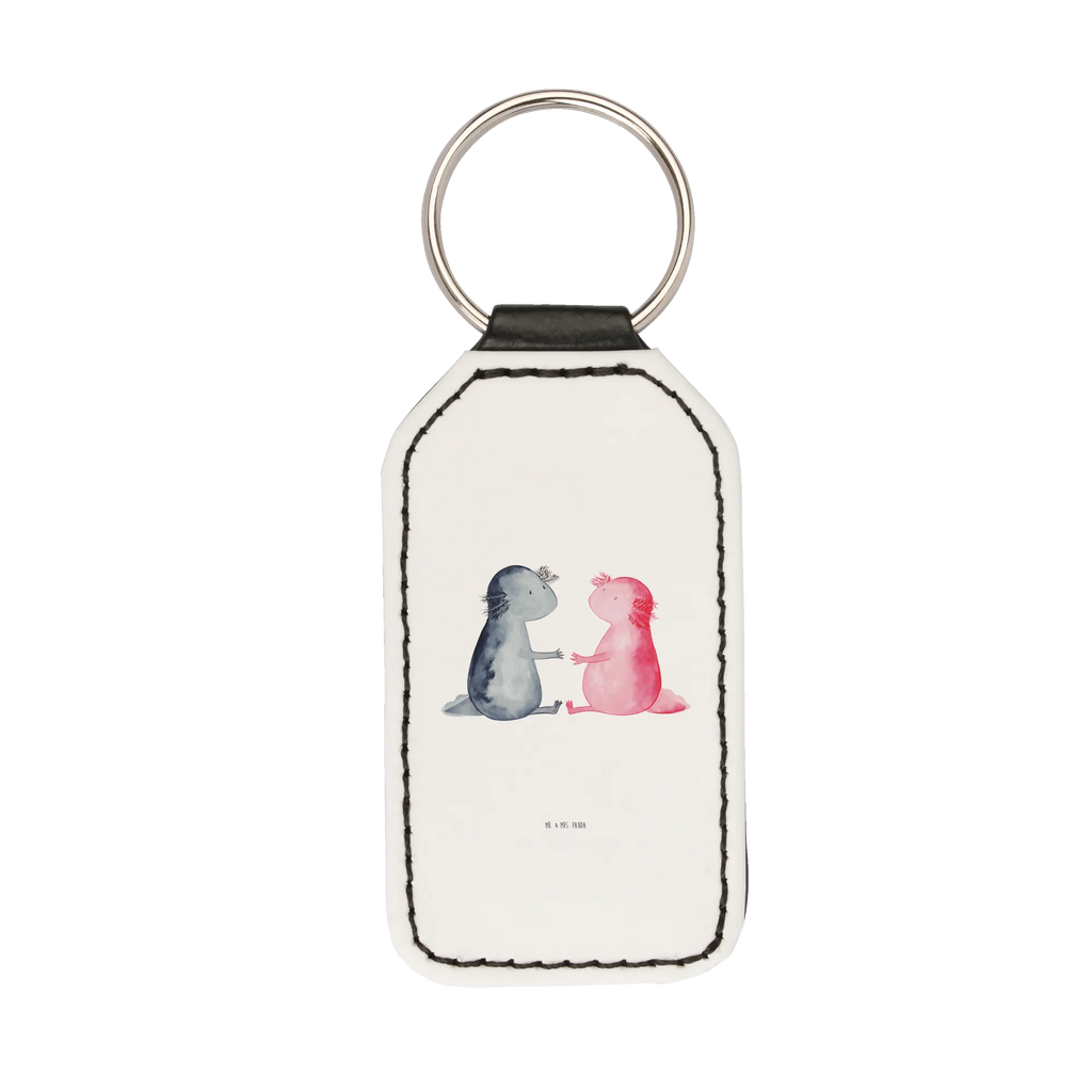 Rectangular key ring axolotl Love keychain, pendant, lucky charm, bag pendant, key ring, Axolotl, Axelotl, marine animals, Mexican walking fish, salamander, great love, fiancé, anniversary, valentine's day, amphibian, love, tail, axolotl, friend, husband, proof of love, axolot