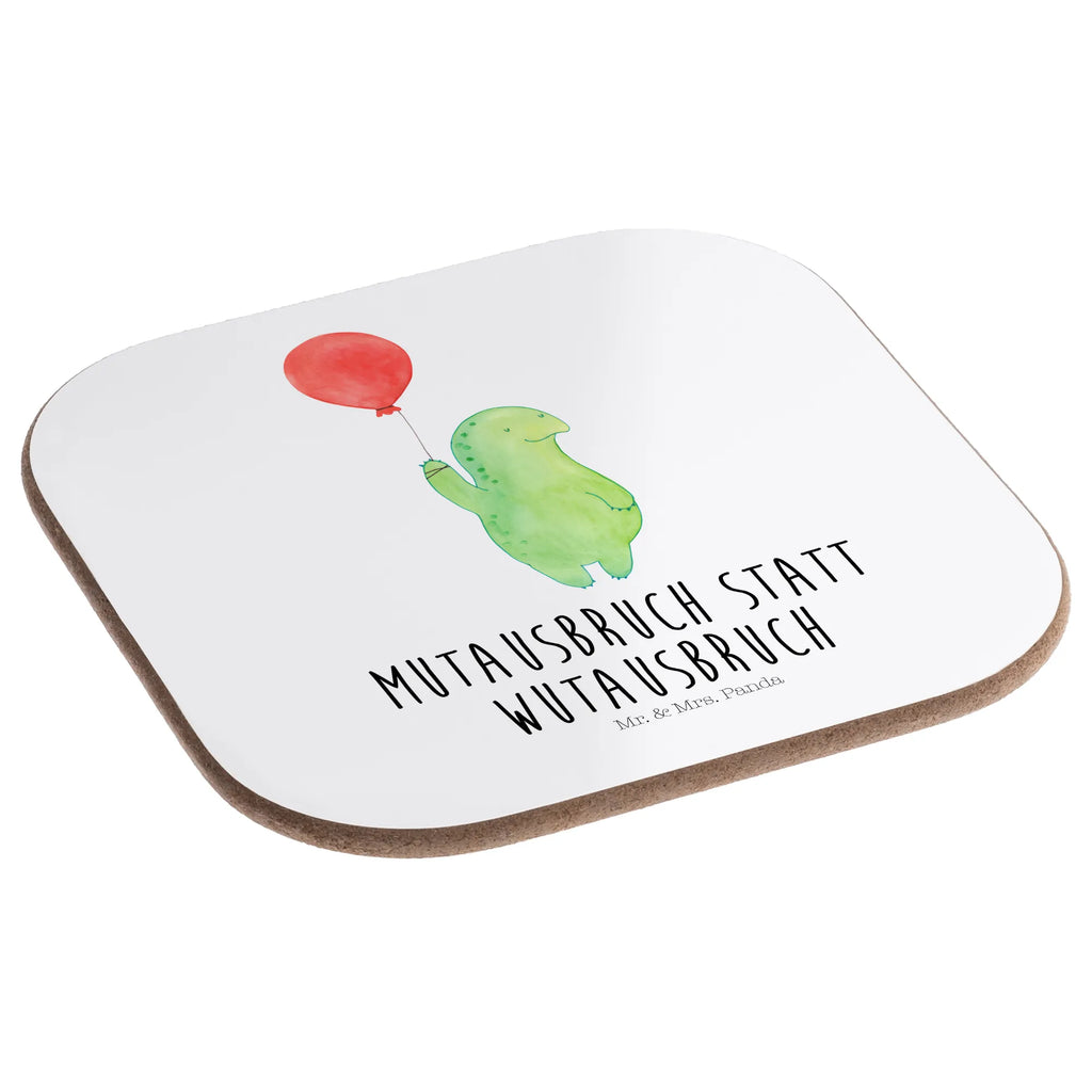 Square coaster tortoise balloon party, breakfast, gift, Coasters, glass coasters, presents, gifts, turtle, tortoise, reptile, ancient creature, cute, sweet, gift ideas, birthday gift, illustrated, funny, turtle gift items, funny turtle gifts, pet turtles, mom, best friend, sister or daughter, turtle lover, turtles, motivational slogan, courageous outburst, motivation