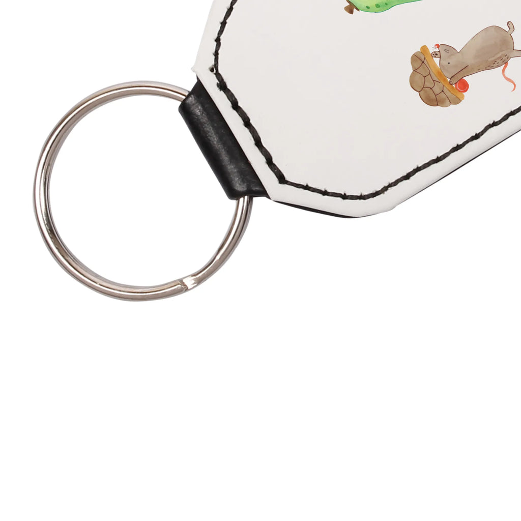 Rectangular key ring tortoise Mouse pendant, keychain, lucky charm, key ring, bag pendant, turtle, tortoise, reptile, ancient creature, cute, sweet, gift, gift ideas, birthday gift, illustrated, funny, turtle gift items, funny turtle gifts, pet turtles, mom, best friend, sister or daughter, turtle lover, mouse, best friends, girlfriends, friends