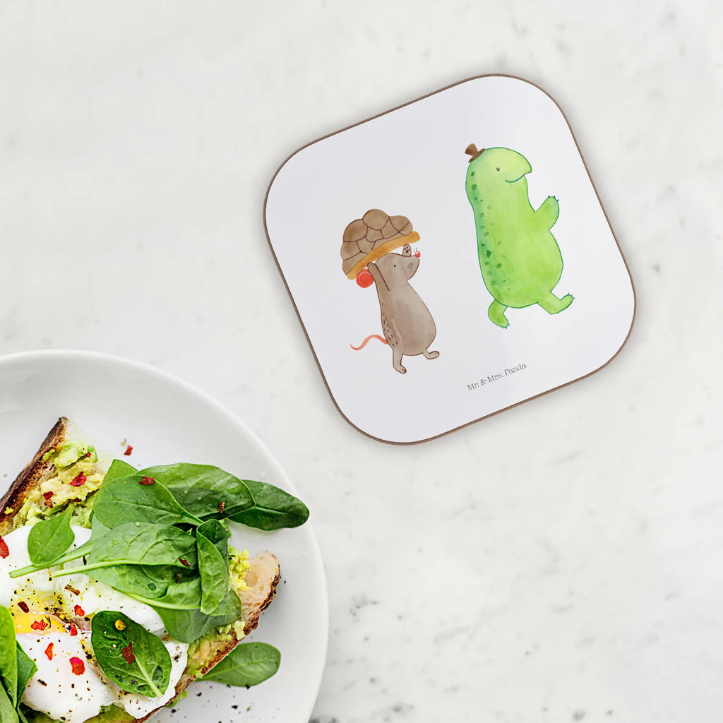Square coaster tortoise Mouse party, breakfast, gift, glass coasters, gifts, Coasters, presents, turtle, tortoise, reptile, ancient creature, cute, sweet, gift ideas, birthday gift, illustrated, funny, turtle gift items, funny turtle gifts, pet turtles, mom, best friend, sister or daughter, turtle lover, mouse, friends, girlfriends, best friends