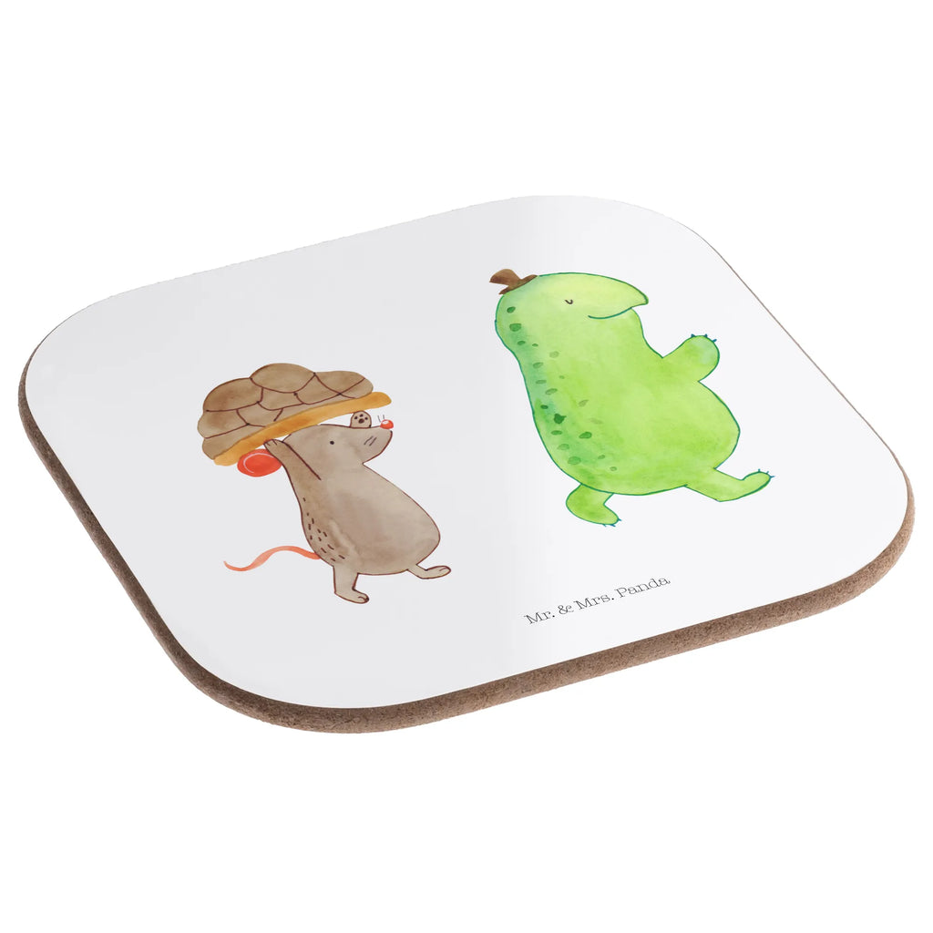 Square coaster tortoise Mouse party, breakfast, gift, glass coasters, gifts, Coasters, presents, turtle, tortoise, reptile, ancient creature, cute, sweet, gift ideas, birthday gift, illustrated, funny, turtle gift items, funny turtle gifts, pet turtles, mom, best friend, sister or daughter, turtle lover, mouse, friends, girlfriends, best friends