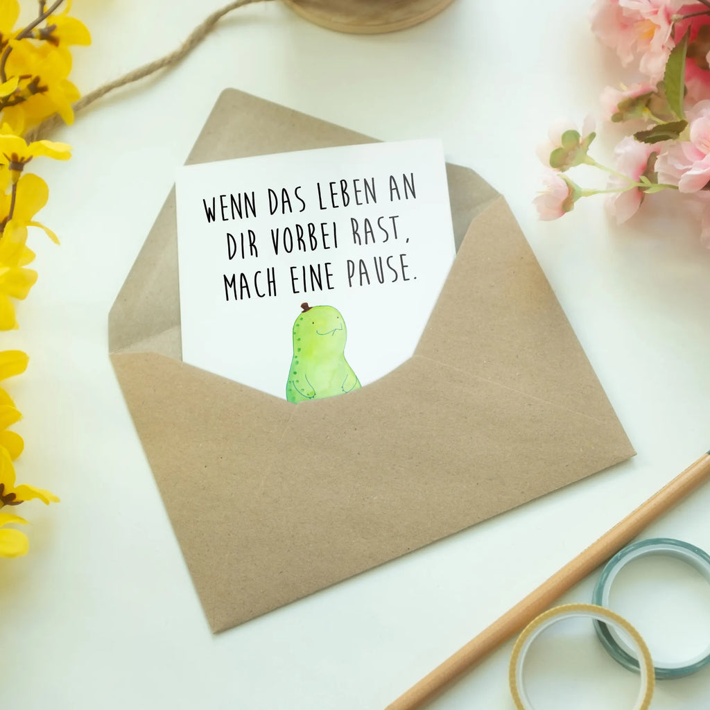 Greetings card tortoise Break genesungskarte, vatertagskarte, jubiläumskarte, Klappkarte, valentinstagskarte, Beileidskarte, kommunionskarte, hochzeitskarten, babykarte, firmungskarte, einladungskarten, Motivkarte, dankeskarten, abiturkarte, Glückwunschkarte, osterkarten, Grußkarte, neujahrskarte, osterkarte, spruchkarte, Grußkarten, glückwunschkarten, weihnachtskarten, Schildkröte, Entschleunigen, Achtsam, Achtsamkeit