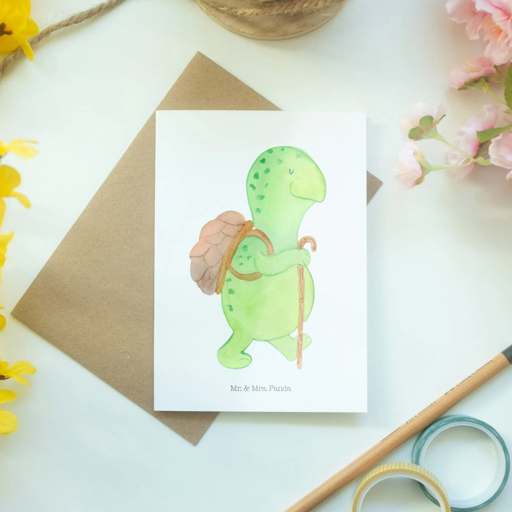 Greetings card tortoise walker birthday card, greeting card, folding card, wedding card, invitation card, turtle, tortoise, reptile, ancient creature, cute, sweet, gift, gift ideas, birthday gift, illustrated, funny, turtle gift items, funny turtle gifts, pet turtles, mom, best friend, sister or daughter, turtle lover, new beginning, turtles, motivational slogan, motivation