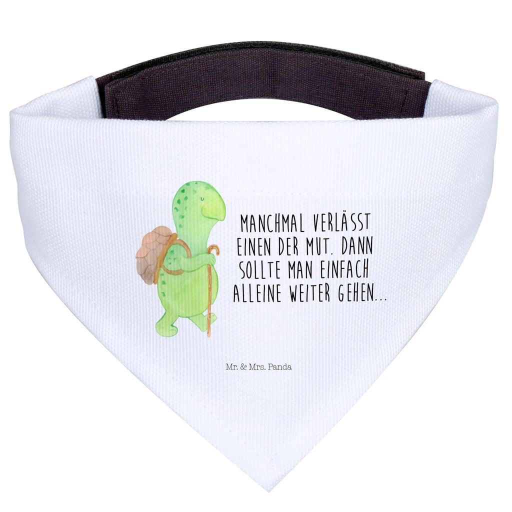 Chusta na szyję dla psa L żółw Wędrowiec Mittel, Mittelgroße Hunde, Halstuch, Hunde, Tuch, Hundehalstuch, Schildkröte, Schildkröten, Motivationsspruch, Motivationssprüche, Neuanfang, Motivation