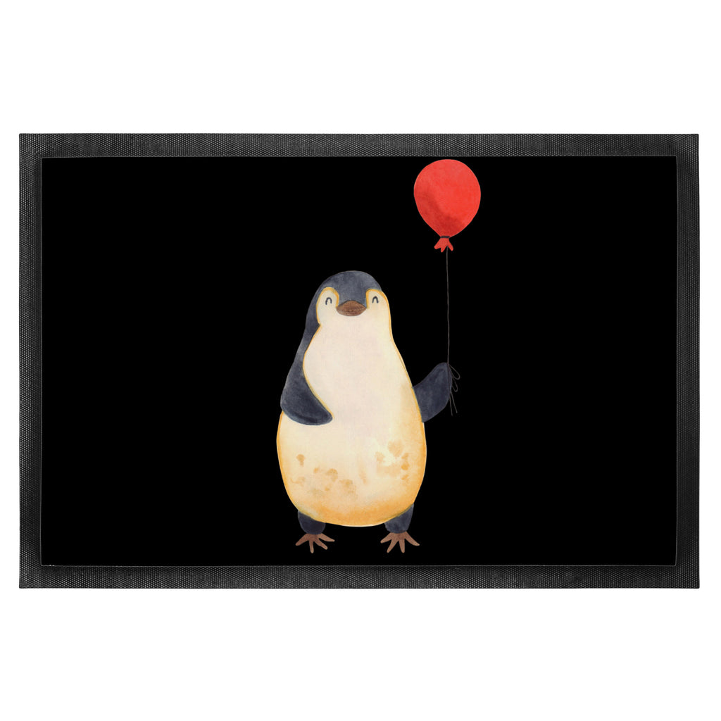 Fußmatte Pinguin Luftballon Türvorleger, Schmutzmatte, Fußabtreter, Matte, Schmutzfänger, Fußabstreifer, Schmutzfangmatte, Türmatte, Motivfußmatte, Haustürmatte, Vorleger, Pinguin, Pinguine, Luftballon, Tagträume, Lebenslust, Geschenk Freundin, Geschenkidee, beste Freundin, Motivation, Neustart, neues Leben, Liebe, Glück
