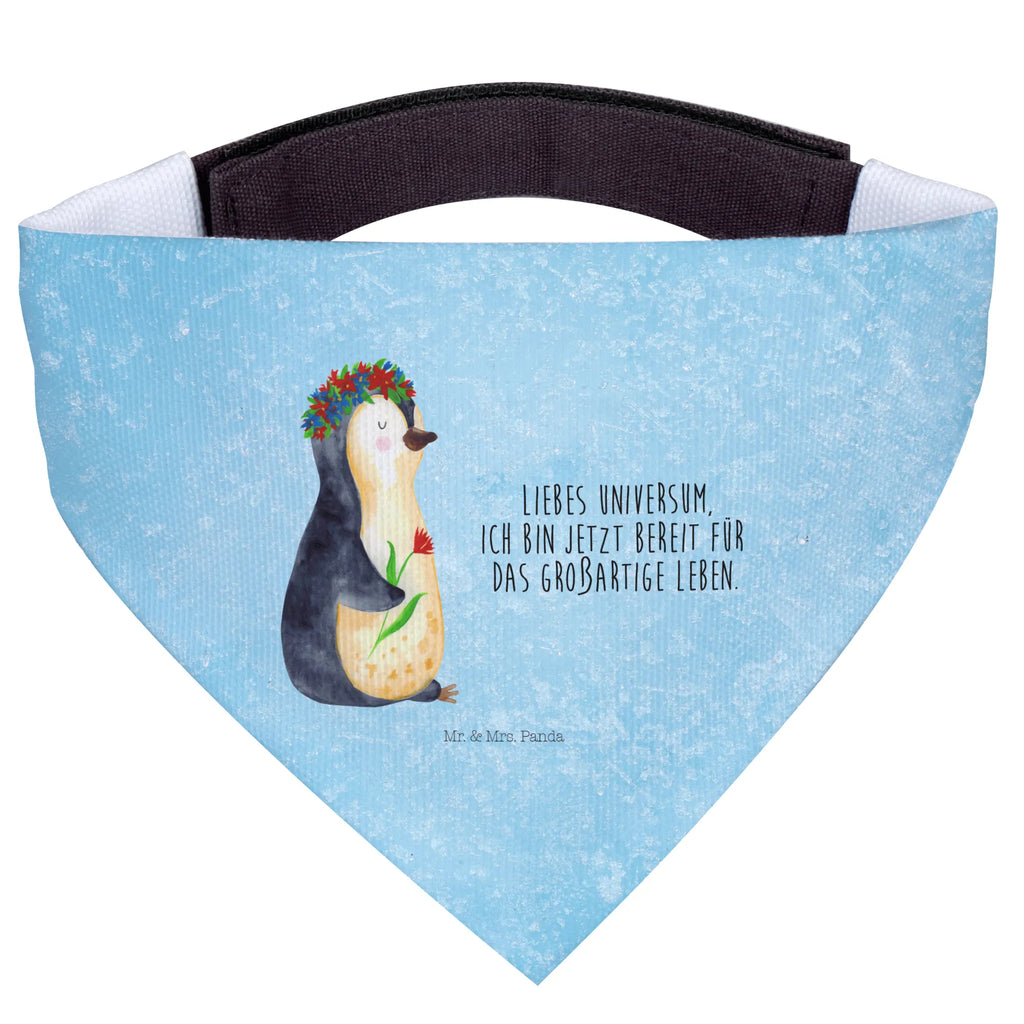 Hundehalstuch Pinguin Blumen Hunde, Mittel, Mittelgroße Hunde, Tuch, Halstuch, Hundehalstuch, Pinguin, Wünsche, Blumenkranz, Geschenkidee, Universum, Ziele, Lebenslust, Pinguine, Liebeskummer, Motivation, Leben, Lebensziele