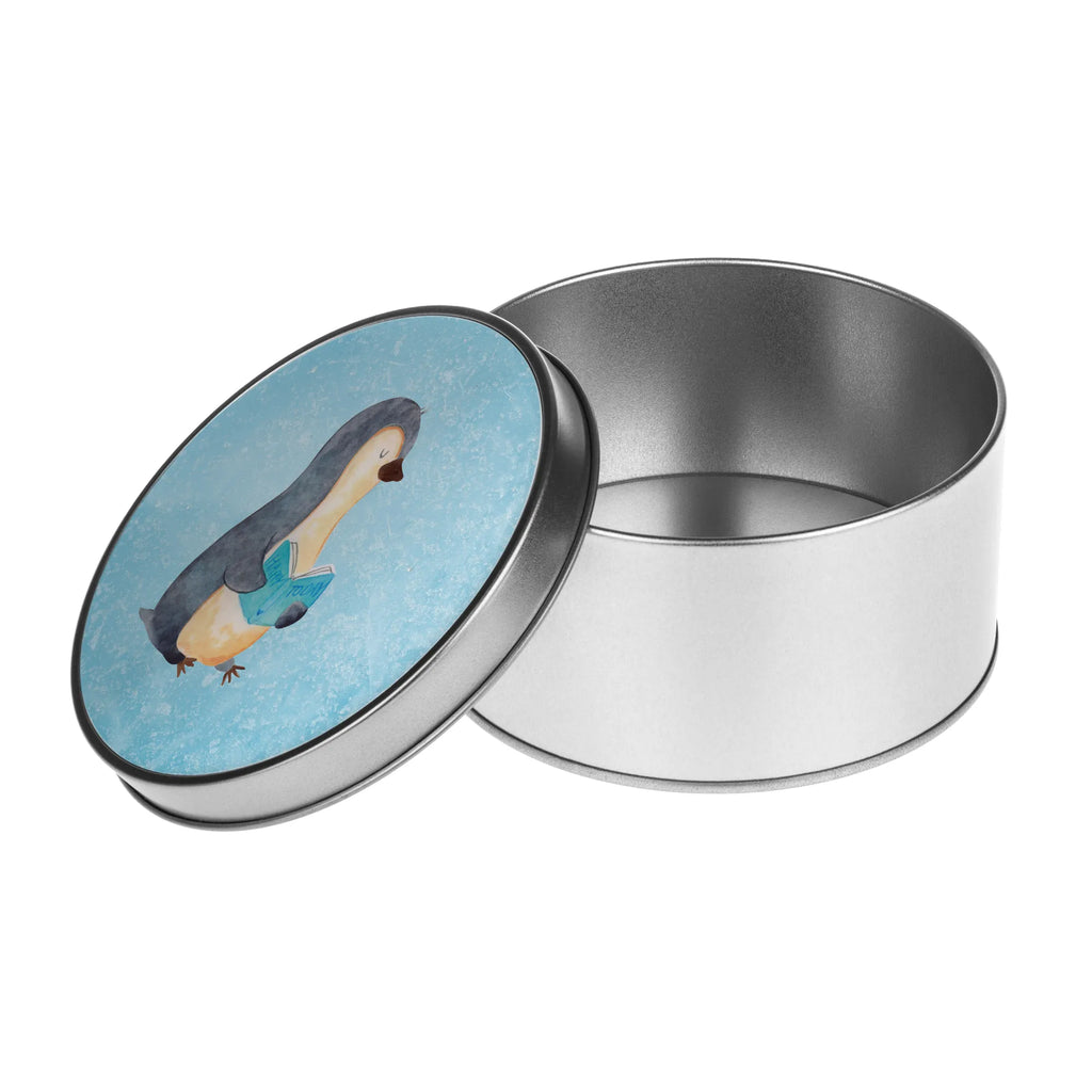 Blechdose rund Pinguin Buch dosen, keksdosen, plätzchendosen, metallboxen, Dose, Blechdose, Runde Dose, Metallbox, gebäckdose, Aufbewahrungsbox, Aufbewahrungsdosen, runddosen, Metalldose Rund, geschenkdosen, Metalldose, plätzchendose, metalldosen, Vorratsdose, runde keksdose, Blechdose Rund, runde keksdosen, Geschenkdose, runde blechdosen, Runde Blechdose, Vorratsdosen, Keksdose, blechdosen, runddose, Aufbewahrungsdose, gebäckdosen, runde dosen, Pinguin, Pinguine, Buch, Faulenzen, Lesen, Nichtstun, Bücherwurm, Urlaub, Freizeit, Ferien