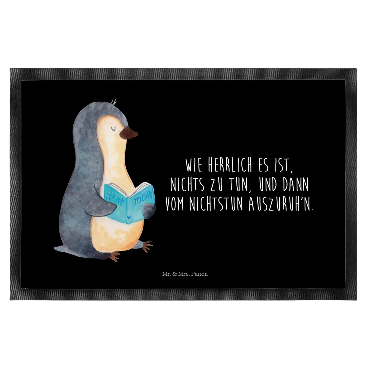 Doormat Penguin A book