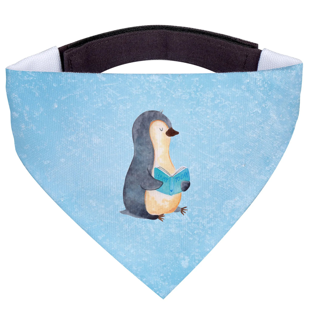 Chusta na szyję dla psa L pingwin książka Mittel, Tuch, Mittelgroße Hunde, Halstuch, Hunde, Hundehalstuch, Pinguin, Buch, Urlaub, Nichtstun, Freizeit, Lesen, Faulenzen, Ferien, Bücherwurm, Pinguine