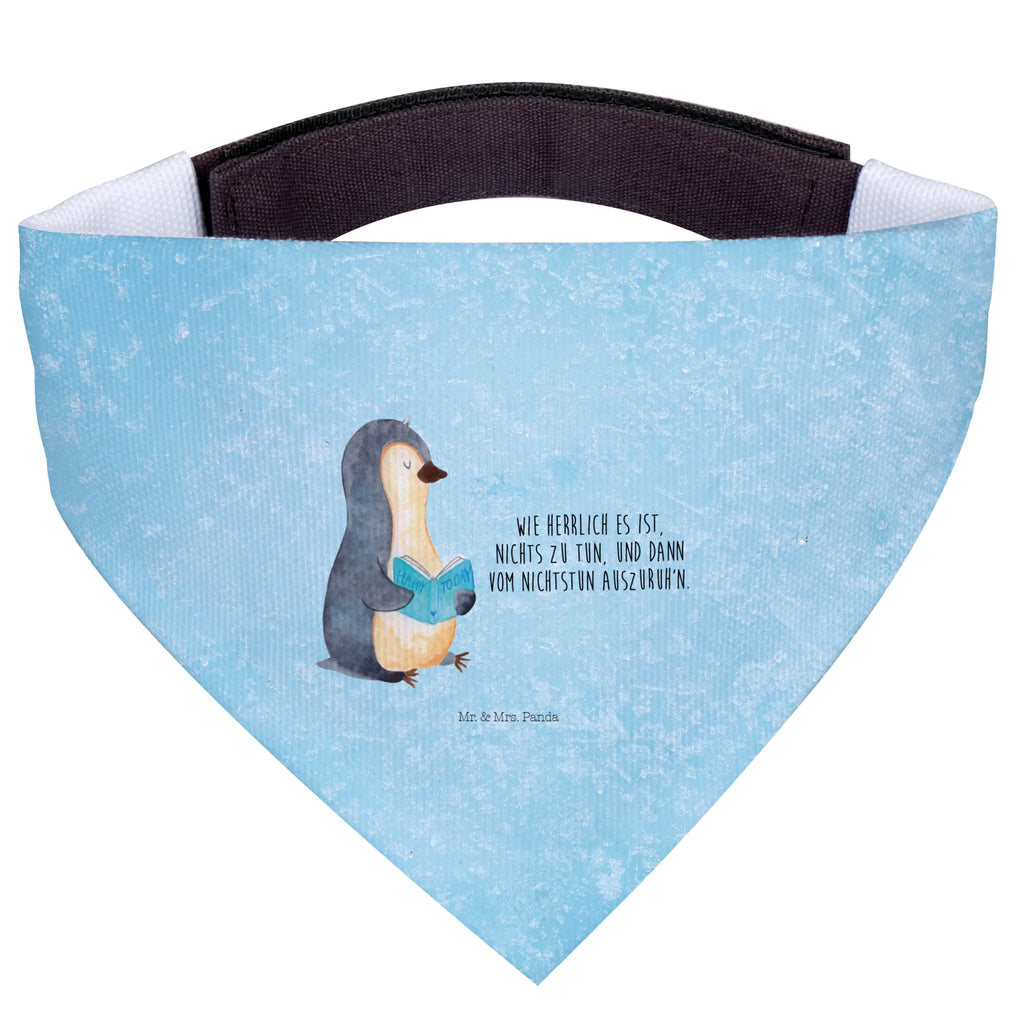Chusta na szyję dla psa L pingwin książka Mittel, Tuch, Mittelgroße Hunde, Halstuch, Hunde, Hundehalstuch, Pinguin, Buch, Urlaub, Nichtstun, Freizeit, Lesen, Faulenzen, Ferien, Bücherwurm, Pinguine