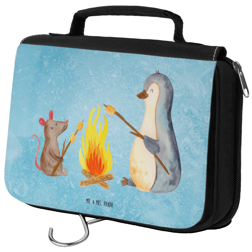 Wash bag Penguin campfire Schminktasche, Necessaire, Kulturtasche, hygienebeutel, beautycase, Waschtasche, Reisebeutel, Kulturbeutel, Kulturbeutel Waschbar, Toilettentasche, Waschbeutel, Kosmetiktasche, badtasche, Schminkbeutel, hygienetasche, Pinguin, Büroalltag, Büro, Lebensspruch, Lagerfeuer, Arbeit, Feuer, Leben, Grillen, Marshmallows, Job, Motivation, Neustart, Maus, Liebe, Pinguine, Lebensmotivation