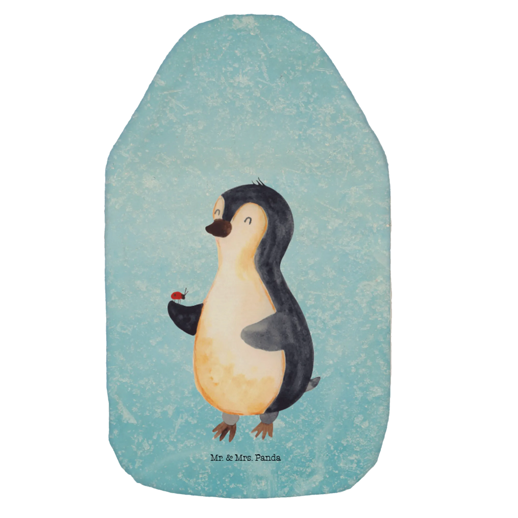 Wärmflasche Pinguin Marienkäfer Bettflasche, Wärmflasche mit Bezug, Wärmflasche, Wärmekissen, Körnerkissen, Kinderwärmflasche, Wärmflaschenbezug, Kleine Wärmflasche, Pinguin, Freude, Wunder, Glück, Marienkäfer, Pinguine, Liebe, Lebensfreude