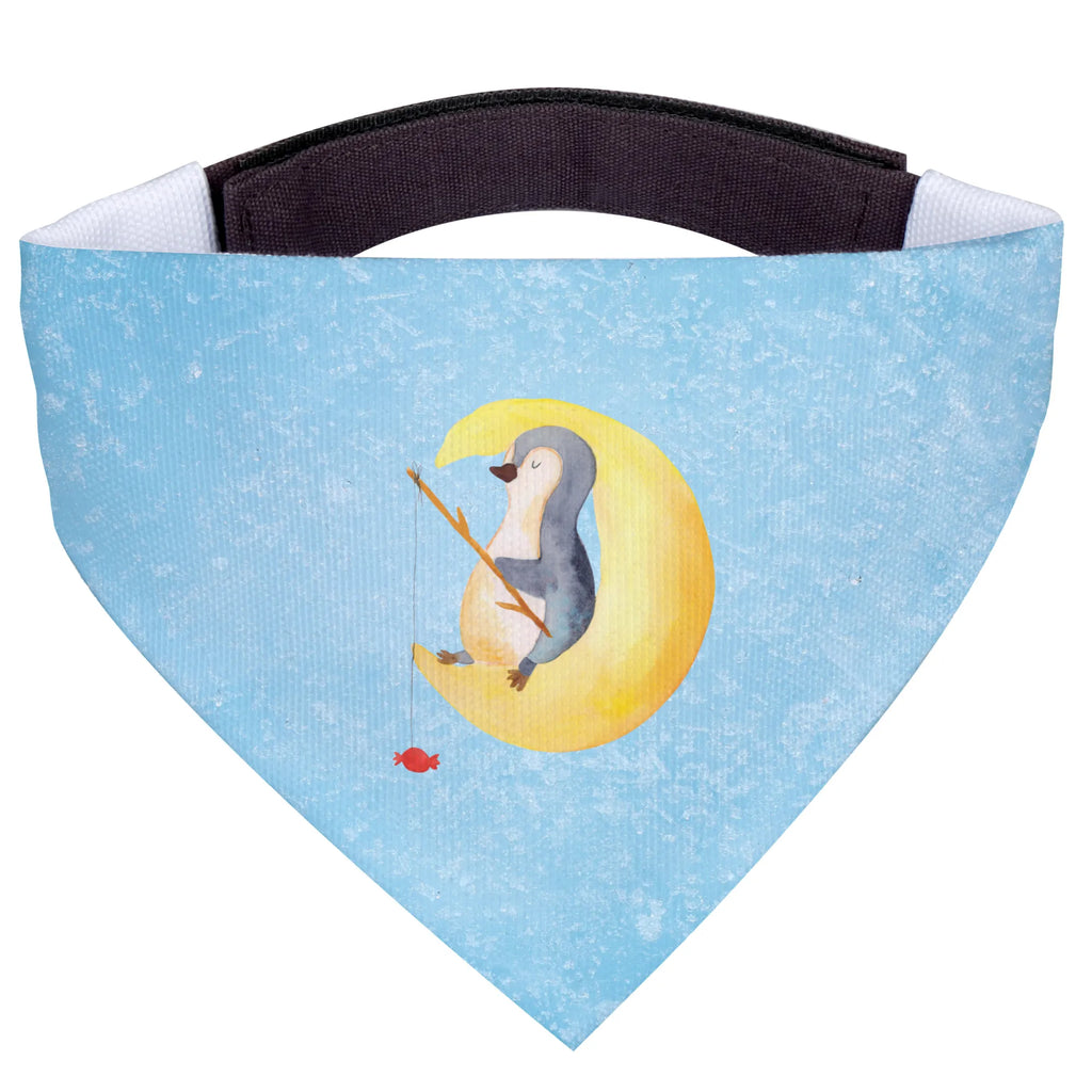 Dog neckerchief Penguin moon Halstuch, Tuch, Hunde, Mittelgroße Hunde, Mittel, Hundehalstuch, Pinguin, Schlafstörungen, Pinguine, Nachtruhe, Gästezimmer, Spruch, Einschlafen, schlafen, Schlafzimmer