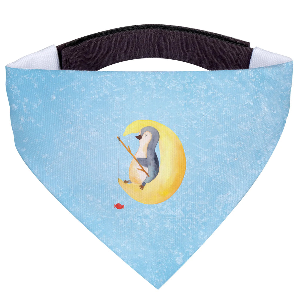Dog neckerchief Penguin moon Halstuch, Tuch, Hunde, Mittelgroße Hunde, Mittel, Hundehalstuch, Pinguin, Schlafstörungen, Pinguine, Nachtruhe, Gästezimmer, Spruch, Einschlafen, schlafen, Schlafzimmer