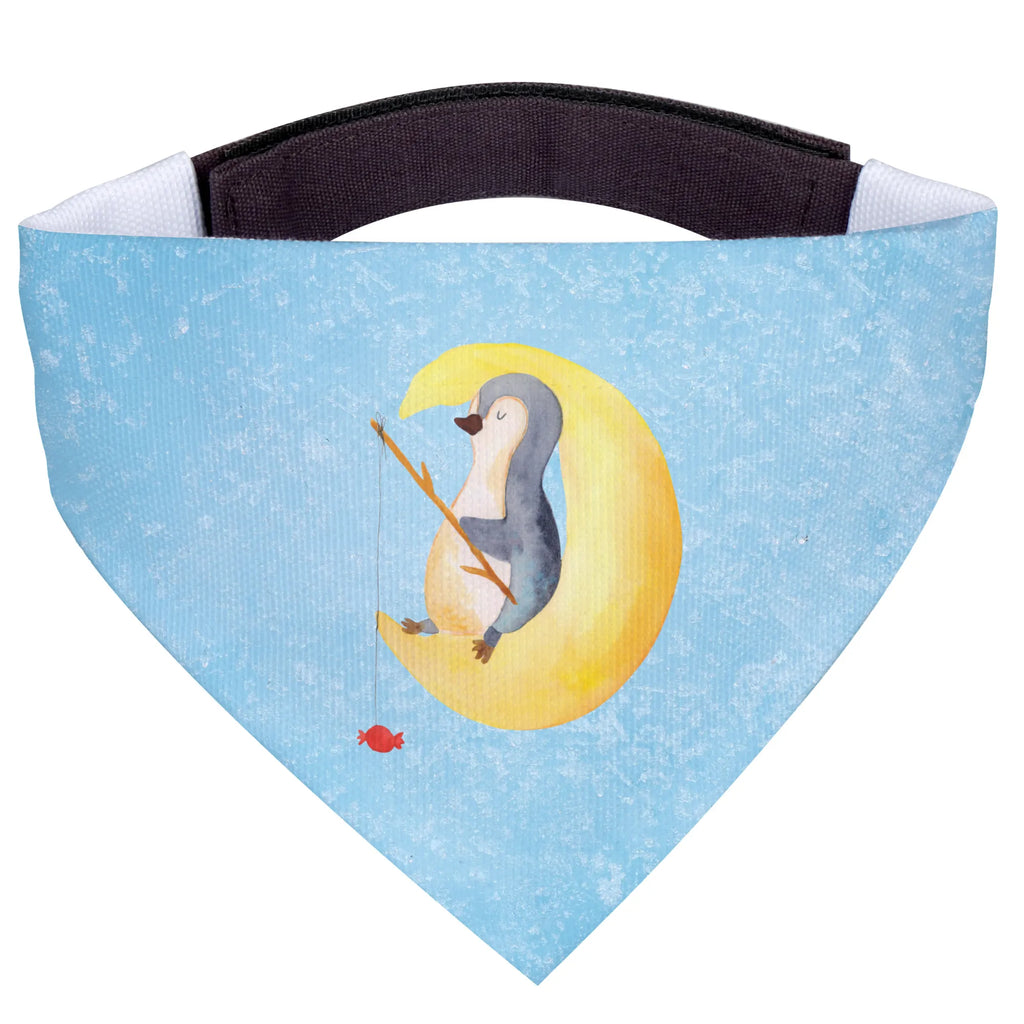 Dog neckerchief Penguin moon Halstuch, Tuch, Hunde, Mittelgroße Hunde, Mittel, Hundehalstuch, Pinguin, Schlafstörungen, Pinguine, Nachtruhe, Gästezimmer, Spruch, Einschlafen, schlafen, Schlafzimmer