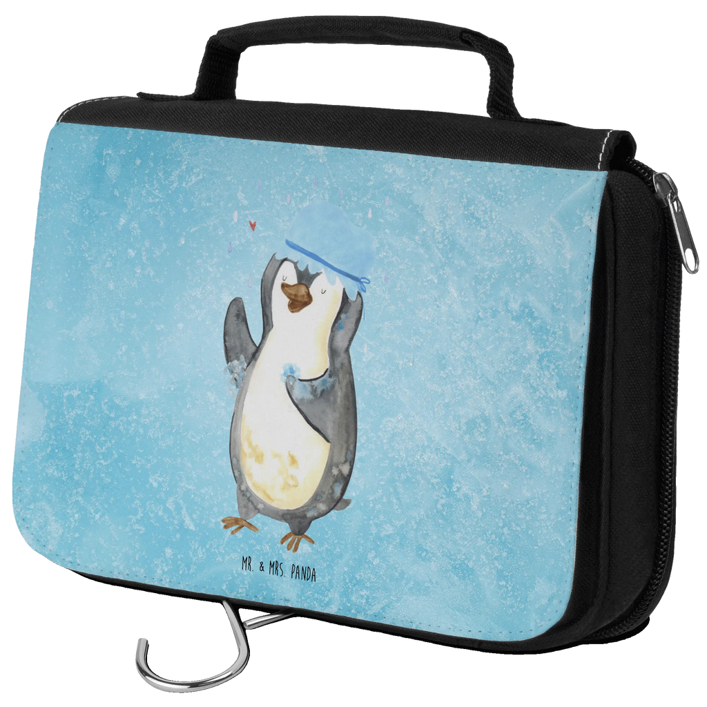 Wash bag Penguin have a shower Kosmetiktasche, Waschtasche, Reisebeutel, Kulturbeutel, Schminktasche, Schminkbeutel, Waschbeutel, hygienebeutel, badtasche, Toilettentasche, Necessaire, beautycase, hygienetasche, Kulturbeutel Waschbar, Kulturtasche, Pinguin, Dusche, Neuanfang, glücklich sein, Motivation, Lebensmotto, Pinguine, Neustart, Duschen