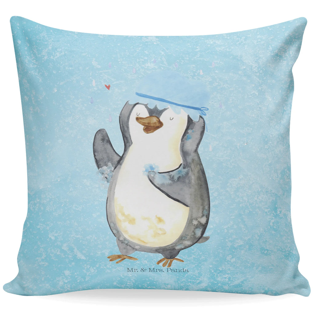 Cushion Penguin have a shower Kissen 40x40, Motivkissen, Kopfkissen 40x40, Zierkissen, Sofakissen, sitzkissen, Kopfkissen, Kissenhülle 40x40, sofakissen, Dekokissen Sofa, Kissen 40x40 Waschbar, Kissenbezüge, Couchkissen, Kissen, Sofakissen 40x40, Dekokissen 40x40, Kissenhülle, Dekokissen, Kissenbezug 40x40, Pinguin, Lebensmotto, glücklich sein, Dusche, Pinguine, Motivation, Neustart, Neuanfang, duschen