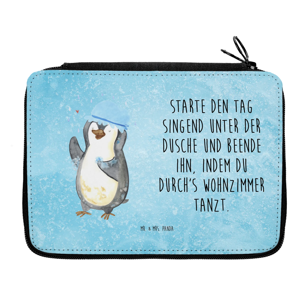 Leather folder Penguin have a shower Stiftetasche, Motiv, Federmappe Einschulung, Stifte Etui, Federmäppchen, Kind, Büro Stifte Etui, Geschenk, Einschulung, Schule, Federmappe, Schülerin, Federmäppchen bedruckt, Kinder Federmappe, Schüler, Grundschule, Bestückte Federmappe, Stifterolle, Pinguin, Pinguine, Neuanfang, Dusche, Lebensmotto, duschen, Neustart, glücklich sein, Motivation