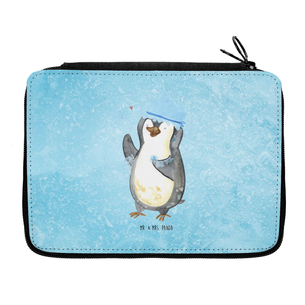 Leather folder Penguin have a shower Stiftetasche, Motiv, Federmappe Einschulung, Stifte Etui, Federmäppchen, Kind, Büro Stifte Etui, Geschenk, Einschulung, Schule, Federmappe, Schülerin, Federmäppchen bedruckt, Kinder Federmappe, Schüler, Grundschule, Bestückte Federmappe, Stifterolle, Pinguin, Pinguine, Neuanfang, Dusche, Lebensmotto, duschen, Neustart, glücklich sein, Motivation