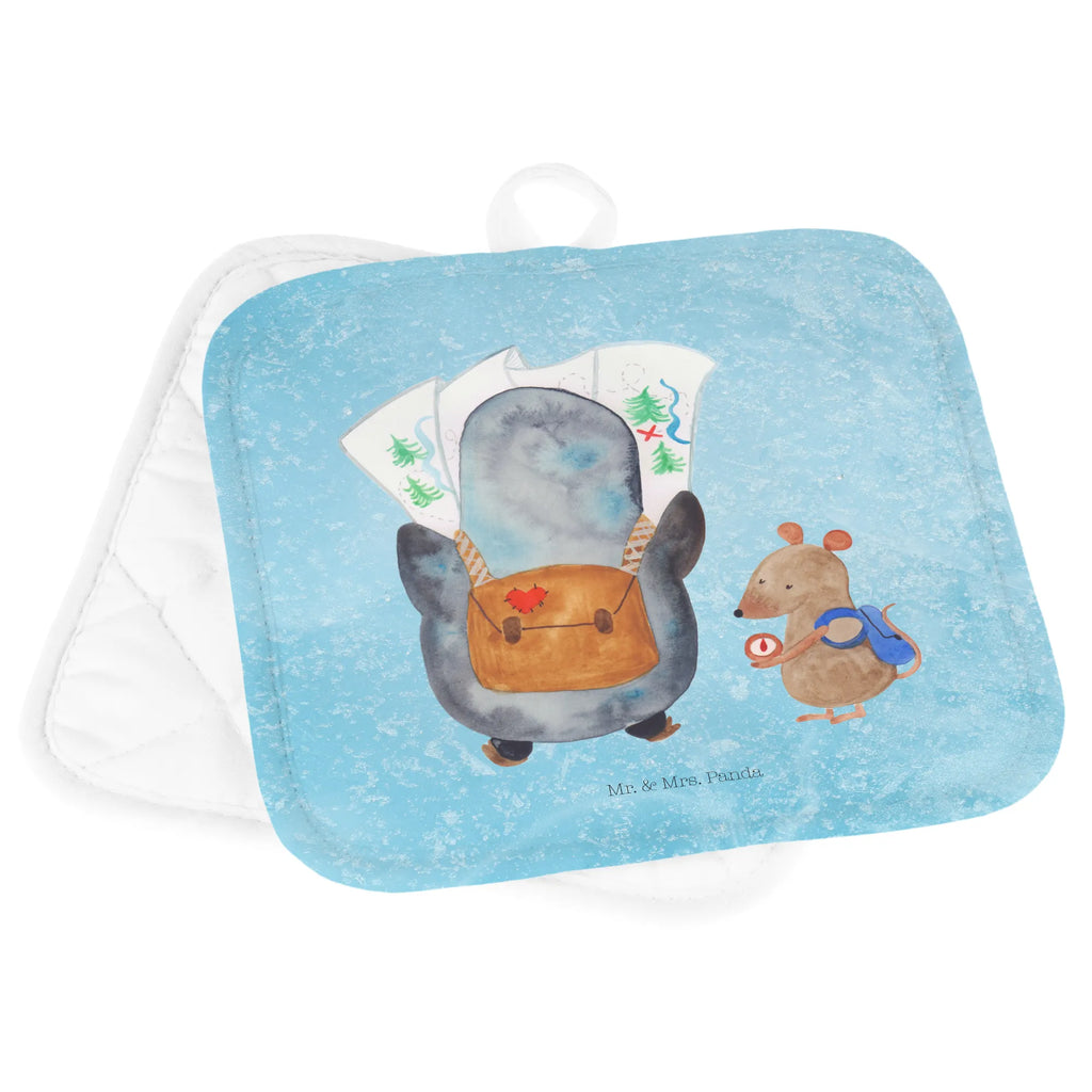 2-elementowy zestaw podkładek pod garnki Pingwin i Mysz Wędrowcy Topflappen Set, Ofenhandschuh, Topfuntersetzer, Topflappen 2er Set, Topflappen lustig, Ofenhandschuhe, Topflappen, Schöne Topflappen, Topflappenset, Topflappen mit Spruch, Topfhandschuh, Topfhandschuhe, Pinguin, Pinguine, Abenteuer, wandern, Abenteurer, Wanderlust, Ausflug, Roadtrip