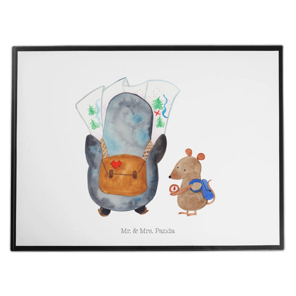 Schreibtischunterlage Pinguin & Maus Wanderer Schreibtischunterlage Groß, Schreibunterlage, Schreibtisch Unterlagen, Schreibtischauflage, Schreibwaren, Büroartikel, Bürobedarf, Pinguin, Abenteurer, Wanderlust, Roadtrip, Pinguine, Ausflug, wandern, Abenteuer