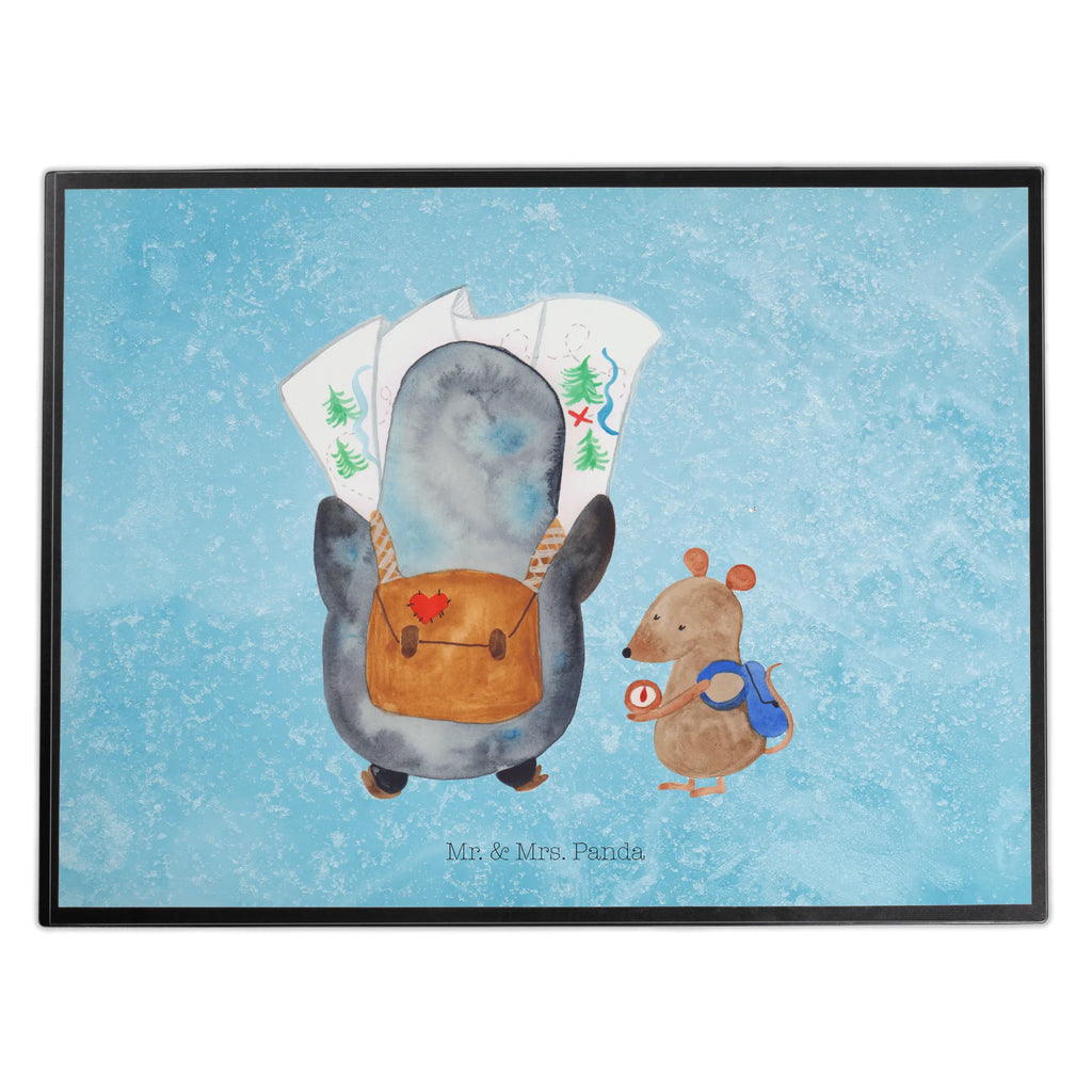 Schreibtischunterlage Pinguin & Maus Wanderer Schreibtischunterlage Groß, Schreibunterlage, Schreibtisch Unterlagen, Schreibtischauflage, Schreibwaren, Büroartikel, Bürobedarf, Pinguin, Abenteurer, Wanderlust, Roadtrip, Pinguine, Ausflug, wandern, Abenteuer