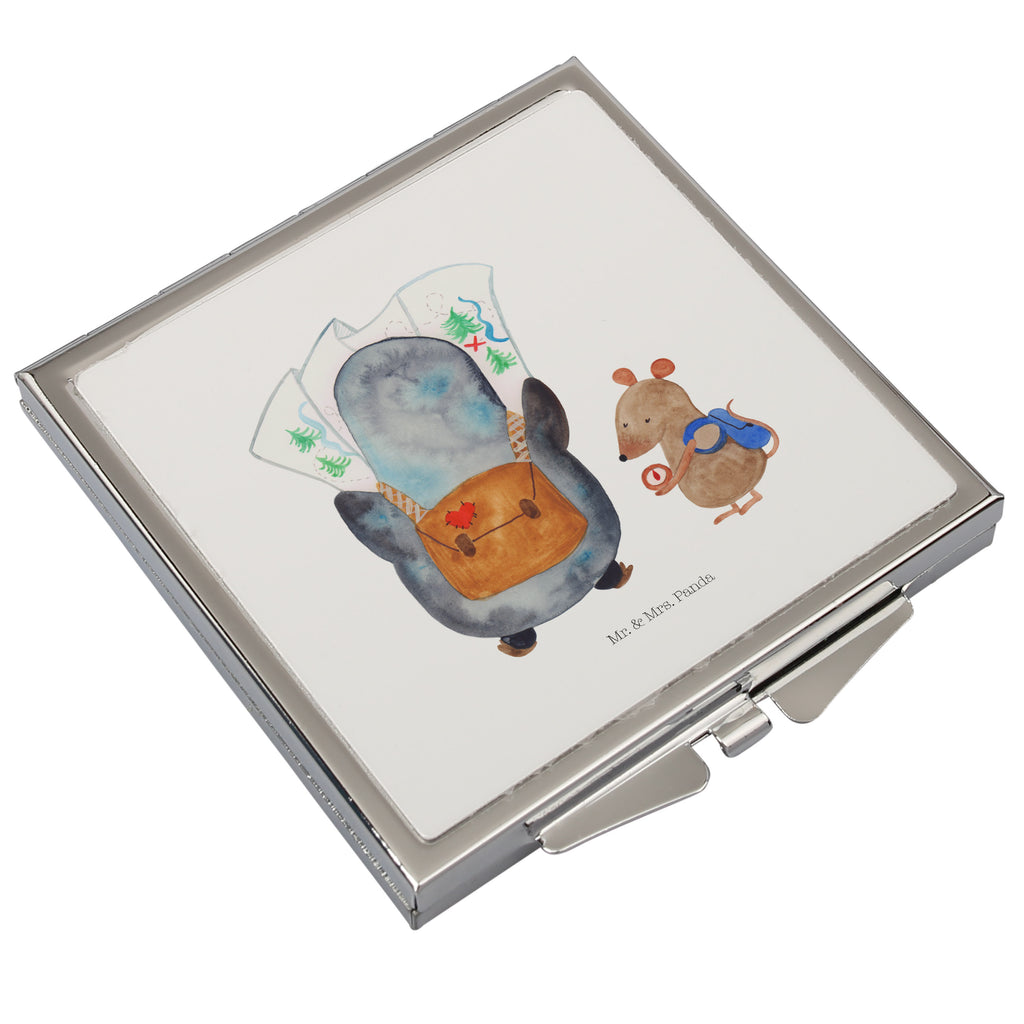 Handtaschenspiegel quadratisch Pinguin & Maus Wanderer Taschenspiegel, Handspiegel Zum Mitnehmen, Kompaktspiegel, Vintage Kompaktspiegel, Handspiegel Für Damen, Runder Taschenspiegel, Handspiegel Geschenkidee, Handspiegel Mit Hülle, Spiegel Für Make-Up Tasche, Spiegel Für Schminktasche, Mini Spiegel, Schminkspiegel To Go, Spiegel Für Unterwegs, Handtaschenspiegel, Deko Handspiegel, Reise Spiegel, Spiegel Für Handtasche, Schminkspiegel Kompakt, Klappspiegel, Tragbarer Spiegel, Design Taschenspiegel, Klappbarer Handspiegel, Klappbarer Taschenspiegel, Kosmetikspiegel Klein, Taschen-Kosmetikspiegel, Quadratischer Handspiegel, Pinguin, Wanderlust, Ausflug, wandern, Pinguine, Abenteurer, Abenteuer, Roadtrip