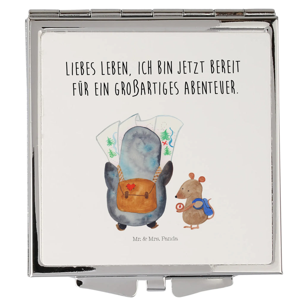 Handtaschenspiegel quadratisch Pinguin & Maus Wanderer Taschenspiegel, Handspiegel Zum Mitnehmen, Kompaktspiegel, Vintage Kompaktspiegel, Handspiegel Für Damen, Runder Taschenspiegel, Handspiegel Geschenkidee, Handspiegel Mit Hülle, Spiegel Für Make-Up Tasche, Spiegel Für Schminktasche, Mini Spiegel, Schminkspiegel To Go, Spiegel Für Unterwegs, Handtaschenspiegel, Deko Handspiegel, Reise Spiegel, Spiegel Für Handtasche, Schminkspiegel Kompakt, Klappspiegel, Tragbarer Spiegel, Design Taschenspiegel, Klappbarer Handspiegel, Klappbarer Taschenspiegel, Kosmetikspiegel Klein, Taschen-Kosmetikspiegel, Quadratischer Handspiegel, Pinguin, Wanderlust, Ausflug, wandern, Pinguine, Abenteurer, Abenteuer, Roadtrip