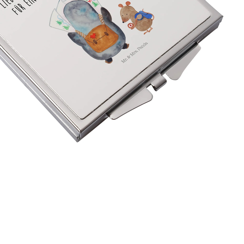 Handtaschenspiegel quadratisch Pinguin & Maus Wanderer Taschenspiegel, Handspiegel Zum Mitnehmen, Kompaktspiegel, Vintage Kompaktspiegel, Handspiegel Für Damen, Runder Taschenspiegel, Handspiegel Geschenkidee, Handspiegel Mit Hülle, Spiegel Für Make-Up Tasche, Spiegel Für Schminktasche, Mini Spiegel, Schminkspiegel To Go, Spiegel Für Unterwegs, Handtaschenspiegel, Deko Handspiegel, Reise Spiegel, Spiegel Für Handtasche, Schminkspiegel Kompakt, Klappspiegel, Tragbarer Spiegel, Design Taschenspiegel, Klappbarer Handspiegel, Klappbarer Taschenspiegel, Kosmetikspiegel Klein, Taschen-Kosmetikspiegel, Quadratischer Handspiegel, Pinguin, Wanderlust, Ausflug, wandern, Pinguine, Abenteurer, Abenteuer, Roadtrip