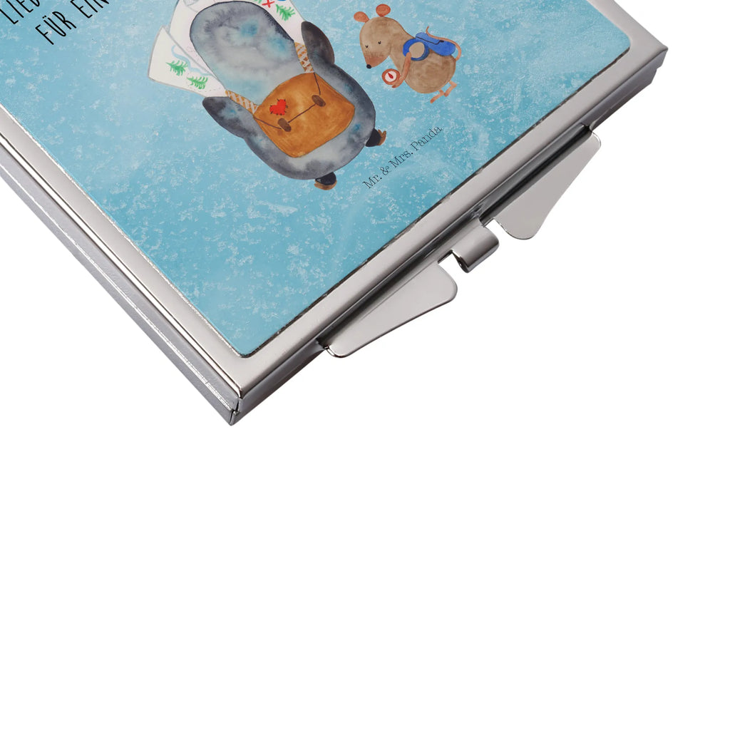 Handtaschenspiegel quadratisch Pinguin & Maus Wanderer Taschenspiegel, Handspiegel Zum Mitnehmen, Kompaktspiegel, Vintage Kompaktspiegel, Handspiegel Für Damen, Runder Taschenspiegel, Handspiegel Geschenkidee, Handspiegel Mit Hülle, Spiegel Für Make-Up Tasche, Spiegel Für Schminktasche, Mini Spiegel, Schminkspiegel To Go, Spiegel Für Unterwegs, Handtaschenspiegel, Deko Handspiegel, Reise Spiegel, Spiegel Für Handtasche, Schminkspiegel Kompakt, Klappspiegel, Tragbarer Spiegel, Design Taschenspiegel, Klappbarer Handspiegel, Klappbarer Taschenspiegel, Kosmetikspiegel Klein, Taschen-Kosmetikspiegel, Quadratischer Handspiegel, Pinguin, Wanderlust, Ausflug, wandern, Pinguine, Abenteurer, Abenteuer, Roadtrip