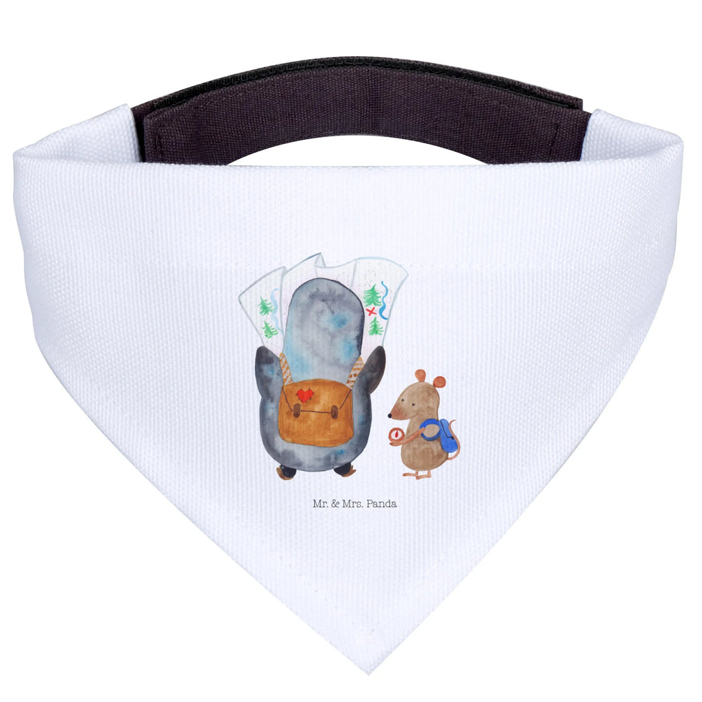 Chusta na szyję dla psa L Pingwin i Mysz Wędrowcy Halstuch, Hundehalstuch, Mittelgroße Hunde, Mittel, Hunde, Tuch, Pinguin, Wanderlust, Abenteurer, Wandern, Ausflug, Abenteuer, Pinguine, Roadtrip