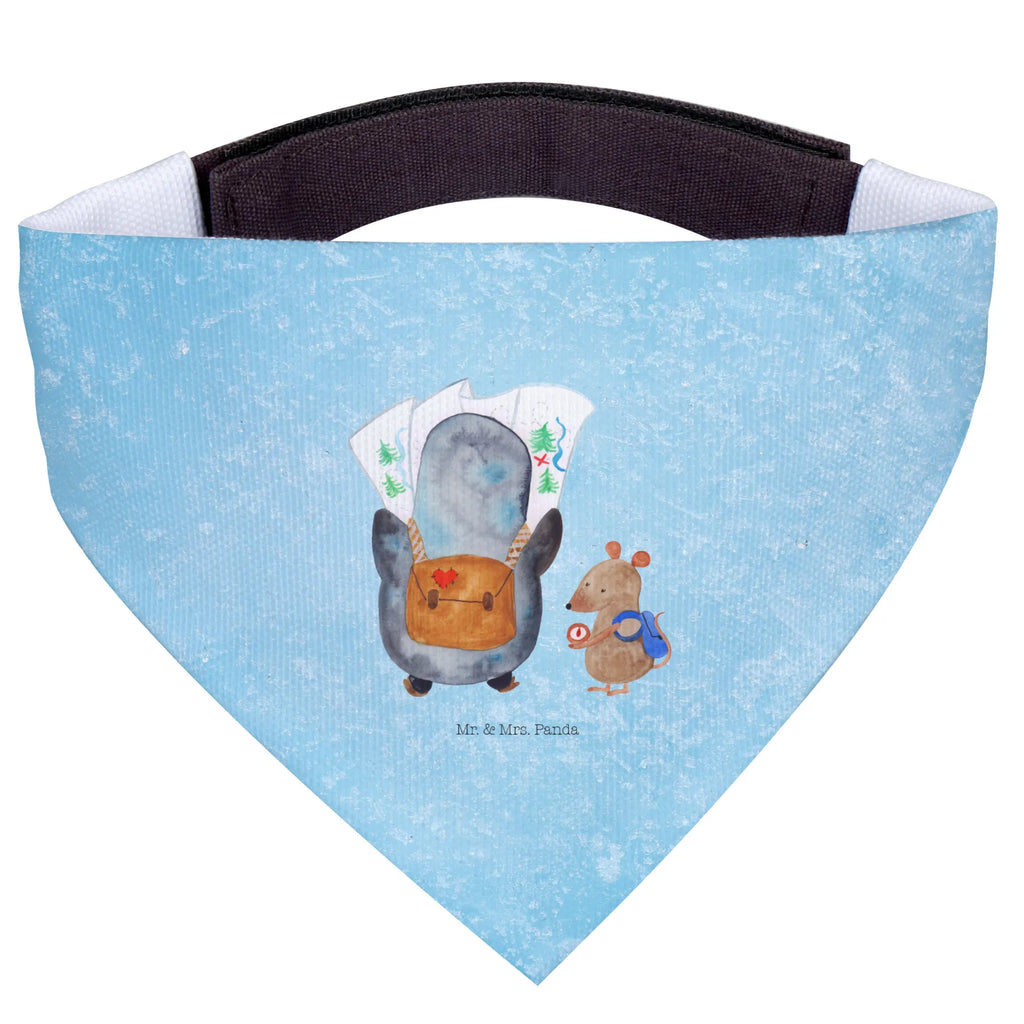 Chusta na szyję dla psa L Pingwin i Mysz Wędrowcy Halstuch, Hundehalstuch, Mittelgroße Hunde, Mittel, Hunde, Tuch, Pinguin, Wanderlust, Abenteurer, Wandern, Ausflug, Abenteuer, Pinguine, Roadtrip