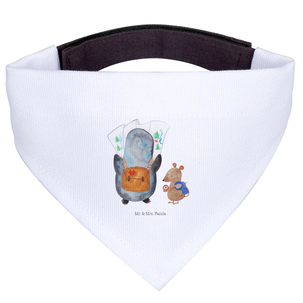 Chusta na szyję dla psa L Pingwin i Mysz Wędrowcy Halstuch, Hundehalstuch, Mittelgroße Hunde, Mittel, Hunde, Tuch, Pinguin, Wanderlust, Abenteurer, Wandern, Ausflug, Abenteuer, Pinguine, Roadtrip
