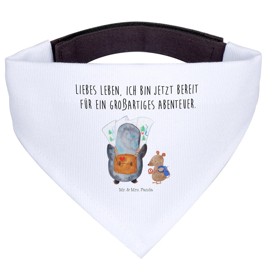Chusta na szyję dla psa L Pingwin i Mysz Wędrowcy Halstuch, Hundehalstuch, Mittelgroße Hunde, Mittel, Hunde, Tuch, Pinguin, Wanderlust, Abenteurer, Wandern, Ausflug, Abenteuer, Pinguine, Roadtrip