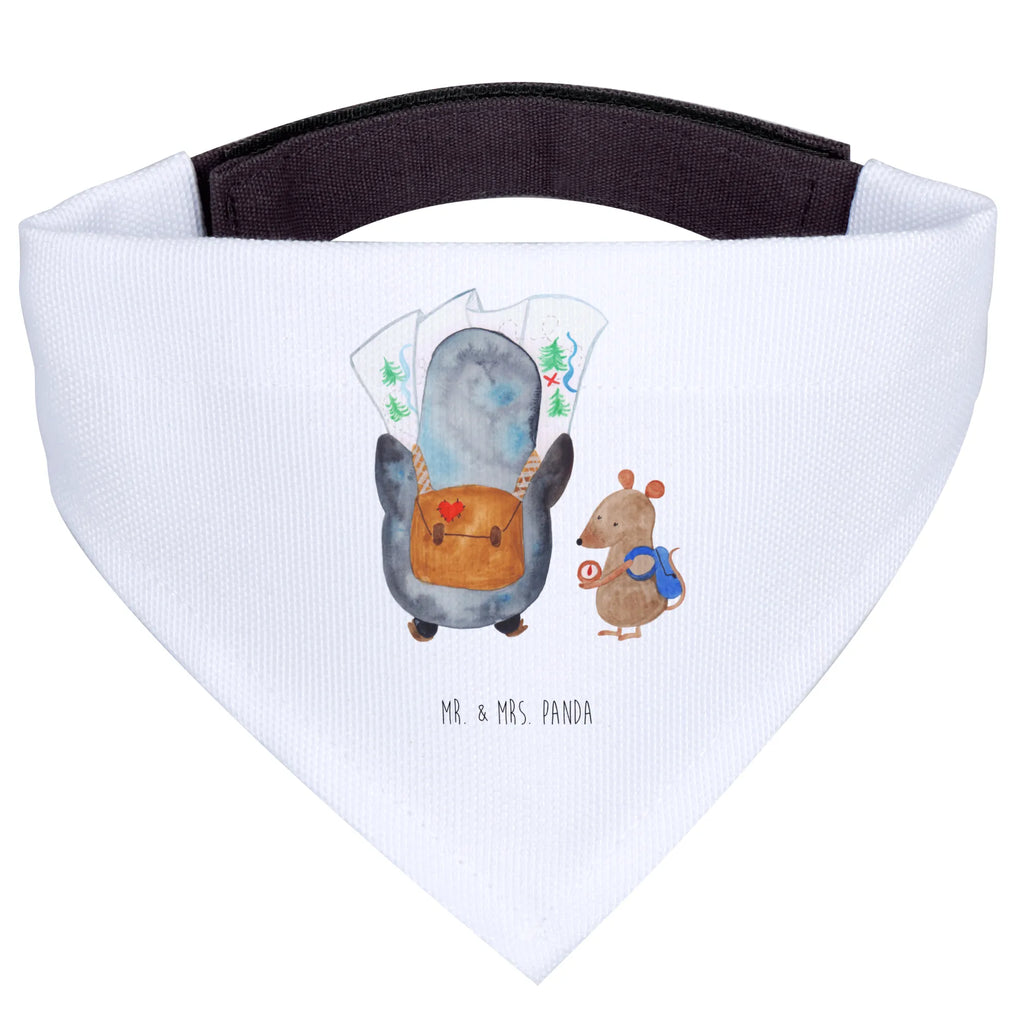 Chusta na szyję dla psa L Pingwin i Mysz Wędrowcy Halstuch, Hundehalstuch, Mittelgroße Hunde, Mittel, Hunde, Tuch, Pinguin, Wanderlust, Abenteurer, Wandern, Ausflug, Abenteuer, Pinguine, Roadtrip