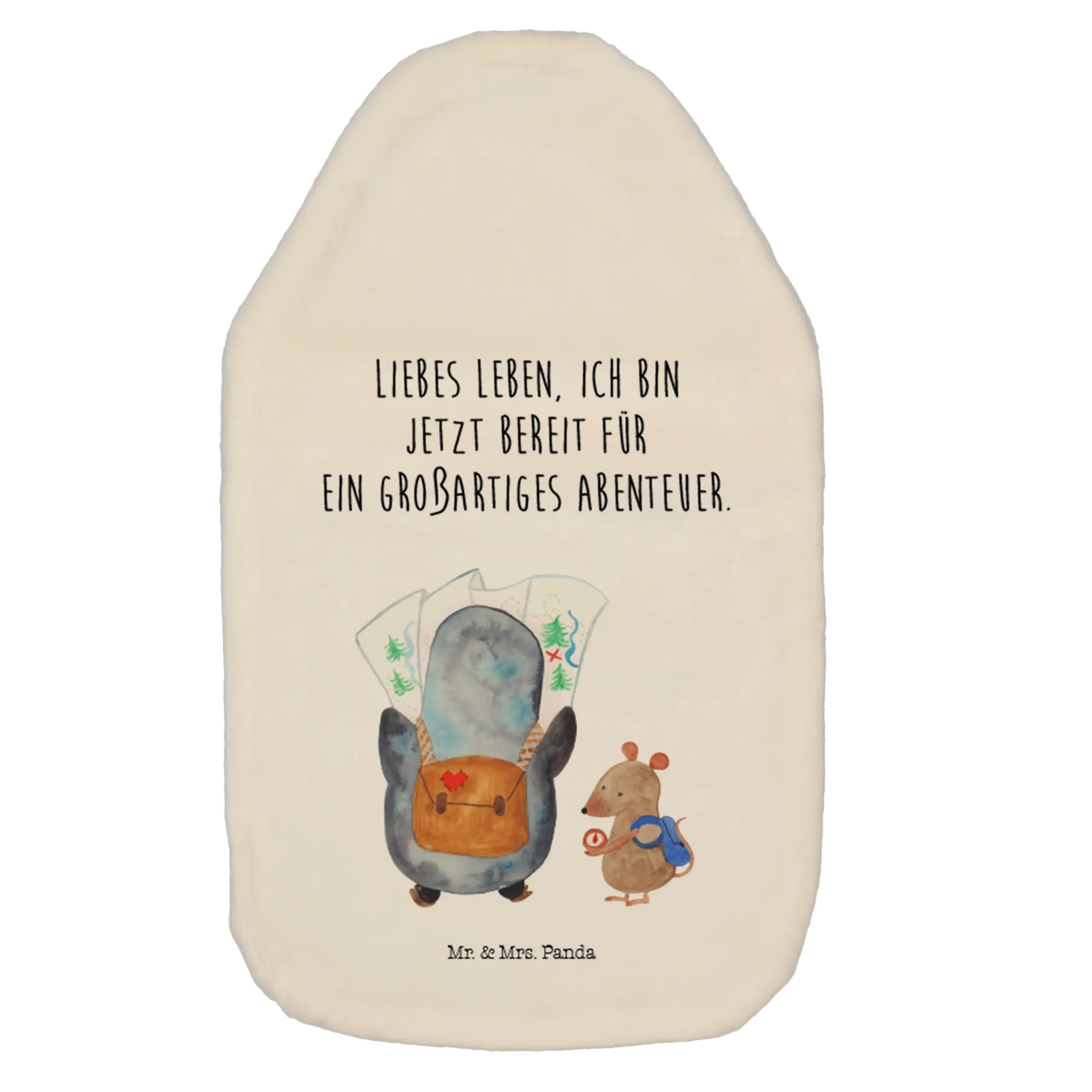 Termofor Pingwin i Mysz Wędrowcy Kuschelwärmflasche, wärmflasche gummi, warmwasserflasche, Wärmeflasche, bettwärmflasche, heizflasche, Bettflasche, Bettflaschen, Wärmflasche, Wärmflaschen mit Bezug, gummi wärmflasche, Flauschige Wärmflasche, wärmebeutel, Wärmflasche mit Bezug, heißwasserbeutel, naturkautschuk wärmflasche, Wärmekissen, wärmflasche naturkautschuk, Wärmflaschen, Plüsch Wärmflasche, heißwasserflasche, warmwasserbeutel, Pinguin, Ausflug, Abenteurer, Abenteuer, Wanderlust, Wandern, Pinguine, Roadtrip