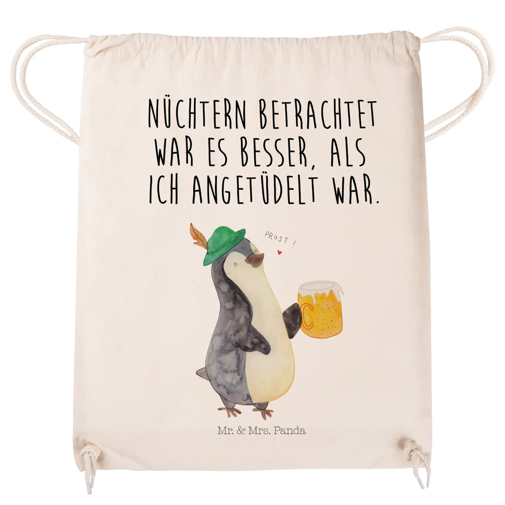 Drawstring bag Penguin Beer carrier bag, bag, sports bag, hipster, gym bag, jute bag, Penguin, North Pole, Winter, Penguins, Oktoberfest, penguins, beer