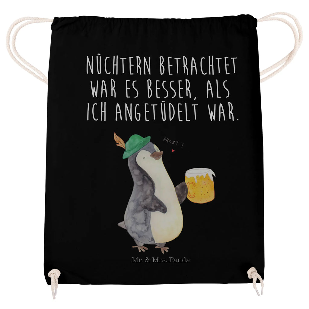 Drawstring bag Penguin Beer carrier bag, bag, sports bag, hipster, gym bag, jute bag, Penguin, North Pole, Winter, Penguins, Oktoberfest, penguins, beer