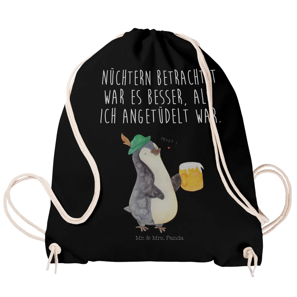 Drawstring bag Penguin Beer carrier bag, bag, sports bag, hipster, gym bag, jute bag, Penguin, North Pole, Winter, Penguins, Oktoberfest, penguins, beer