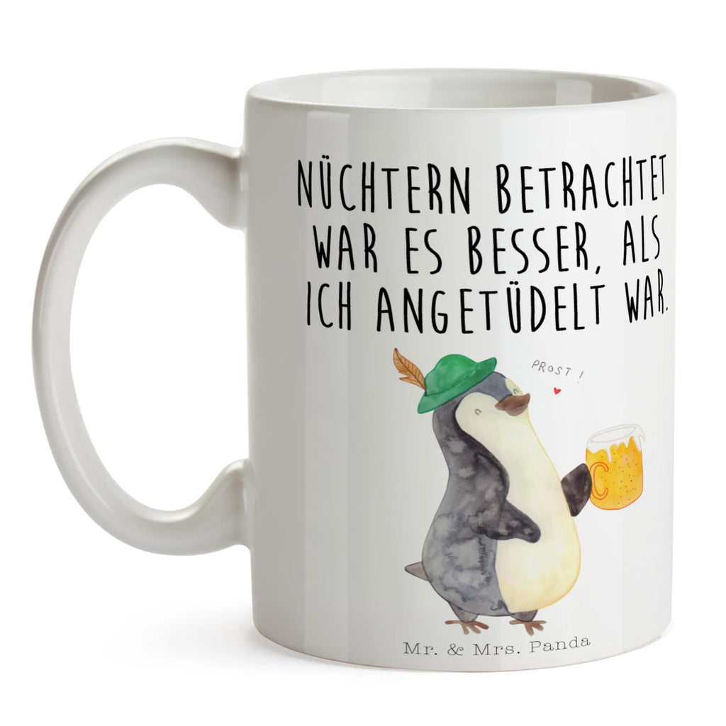 Tasse Pinguin Bier Geschenktasse, Tasse, Kaffeetasse, Keramiktasse, Bürotasse, Tasse mit Zitaten, Tasse mit Motiven, Porzellantasse, Teetasse, Pinguin, Oktoberfest, Bier, Pinguine