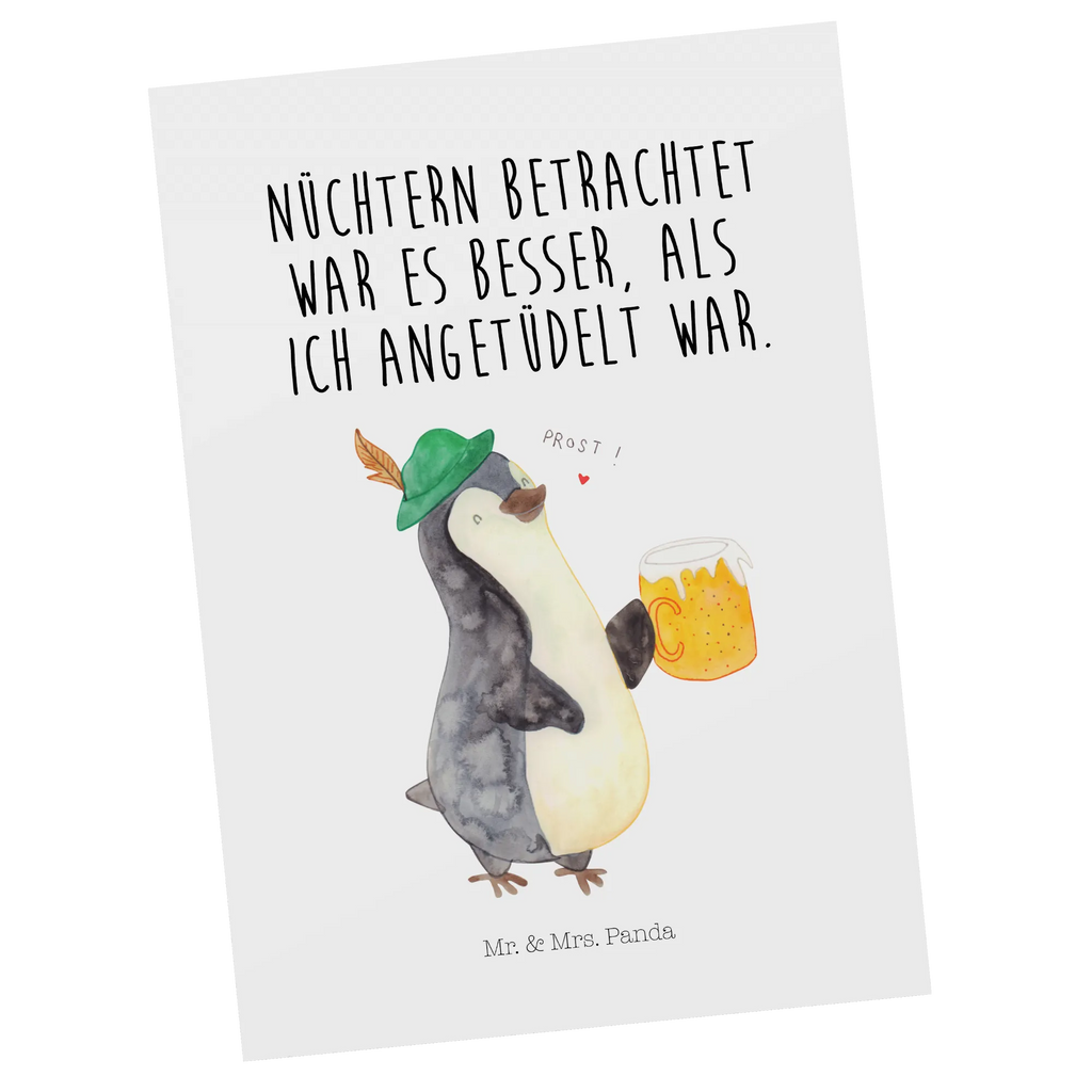 Postkarte Pinguin Bier einzelkarte, Postkarten, Postkarte, bildkarte, Designkarte, spruchkarte, Fotokarte, Kunstkarten, Ansichtskarte, kunstkarte, Motivkarte, Ansichtskarten, Grußkarte, Pinguin, Pinguine, Oktoberfest, Bier